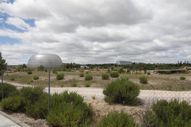 Terrenos en Valdebebas, próximos a la Ciudad de la Justicia, en los que se prevé que en los próximos días comience la construcción del nuevo hospital de pandemias de la Comunidad de Madrid. El centro tendrá una superficie de 40.000 metros cuadrados y cont