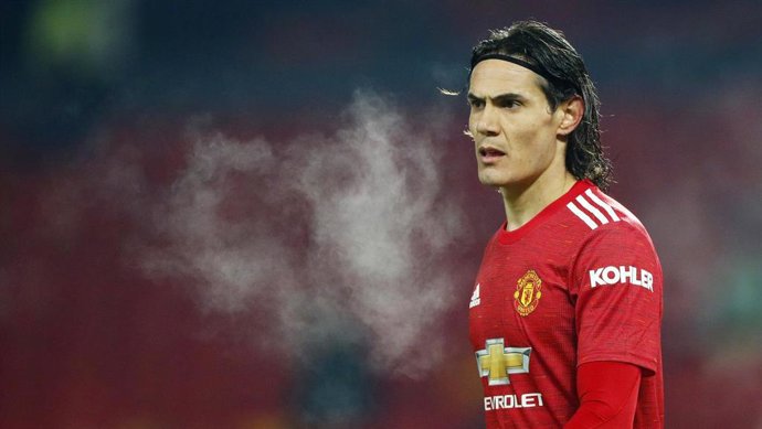Edinson Cavani con el Manchester United