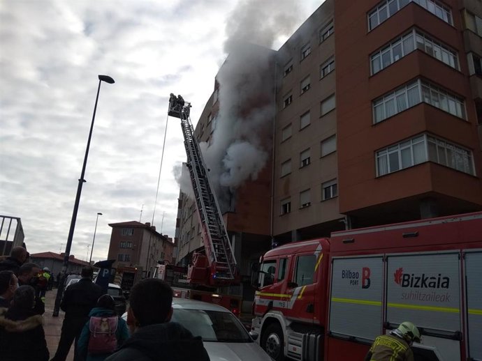 Incendio en Barakaldo (Bizkaia)