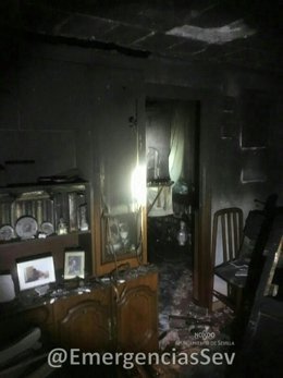 Imagen de archivo de un incendio de vivienda en Sevilla