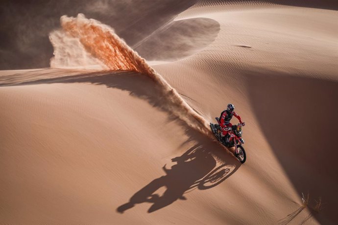 88 Barreda Bort Joan (esp), Honda, Monster Energy Honda Team 2021, Motul, Moto, Bike, action during the 3rd stage of the Dakar 2021 between Wadi Al Dawasir and Wadi Al Dawasir, in Saudi Arabia on January 5, 2021 - Photo Antonin Vincent / DPPI