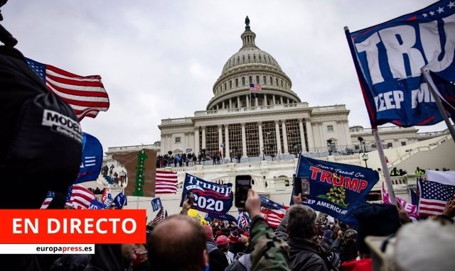 Asalto al Capitolio de manifestantes simpatizantes de Trump