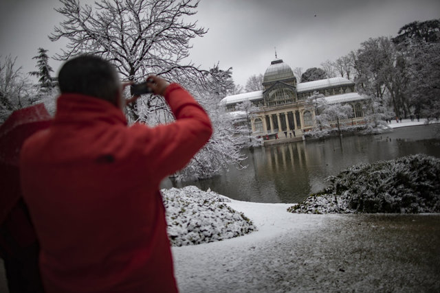 El parque del Retiro, tras el paso de la borrasca Filomena