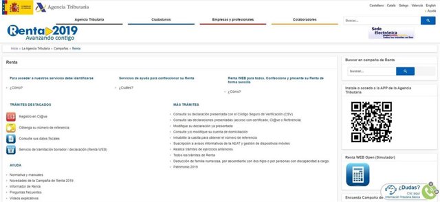 Agencia Tributaria web