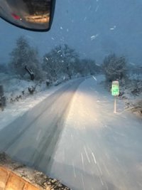 Sin carreteras cortadas en la provincia de Jaén pese a la lluvia y la nieve caídas durante la noche en algunos puntos