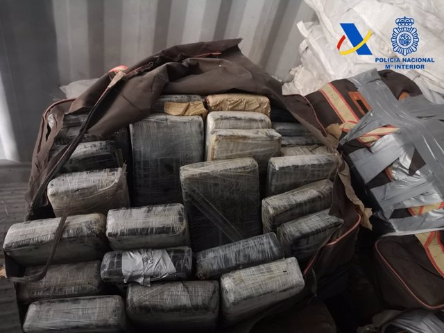 Incautados en el Puerto de Valencia 426 kilos de cocaína oculta en un contenedor procedente de Costa Rica