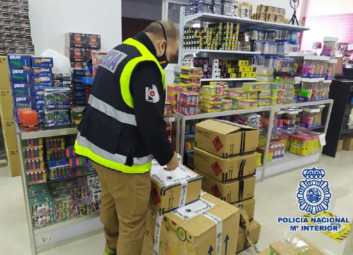 Material intervenido en la Operación Fuego