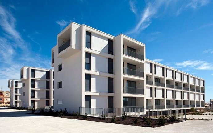 Viviendas del parque público