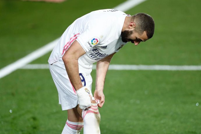 Karim Benzema en un partido del Real Madrid