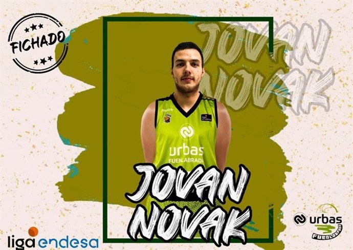 Anuncio del fichaje del base Jovan Novak por el Urbas Fuenlabrada hasta final de la temporada 2020/21