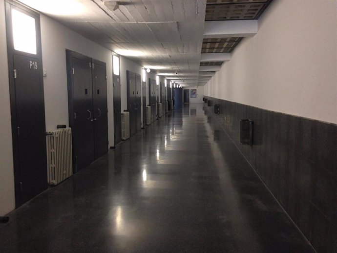 Interior de la cárcel de Mas d'Enric, en El Catllar (Tarragona). Prisión, cárcel, centro penitenciario.