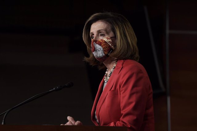 30 December 2020, US, Washington: US Speaker Nancy Pelosi speaks during her last weekly press conference of 2020 at Capitol Hill. Photo: Lenin Nolly/ZUMA Wire/dpa