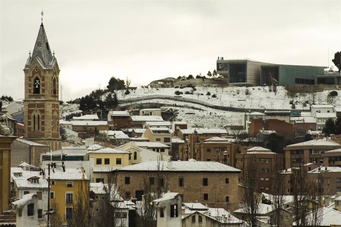 Nieve en Cuenca capital, foto de Rubén Marco Checa