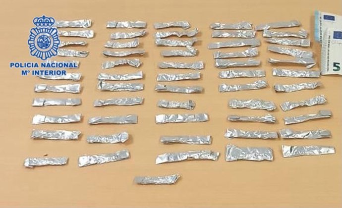 Imagen de la droga intervenida por la Policía Nacional