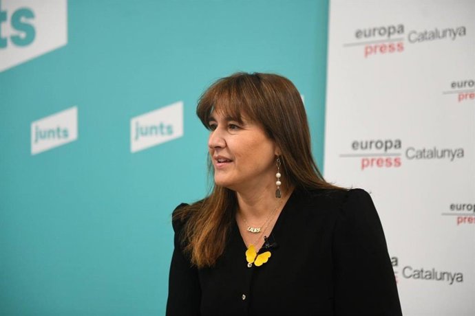 La candidata de JxCat a la Presidencia de la Generalitat, Laura Borrs