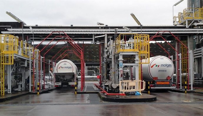 Tren al que suministra GNL Reganosa