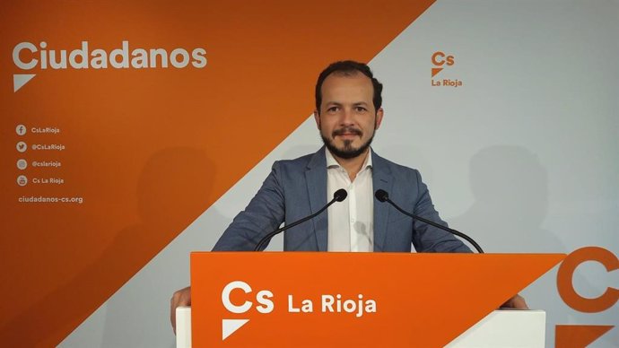 El portavoz de Ciudadanos en el Parlamento de La Rioja, Pablo Baena