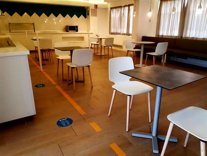 Hotel COVID de Playa de Palma, donde están alojadas personas sin techo por las bajas temperaturas.