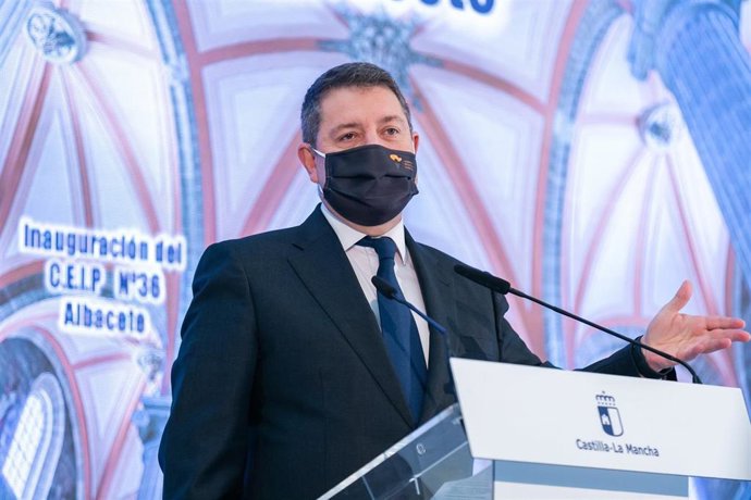 El presidente de C-LM, Emiliano García-Page, en Albacete.