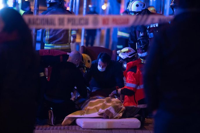 Imagen de archivo del incendio de una residencia de ancianos de Sevilla