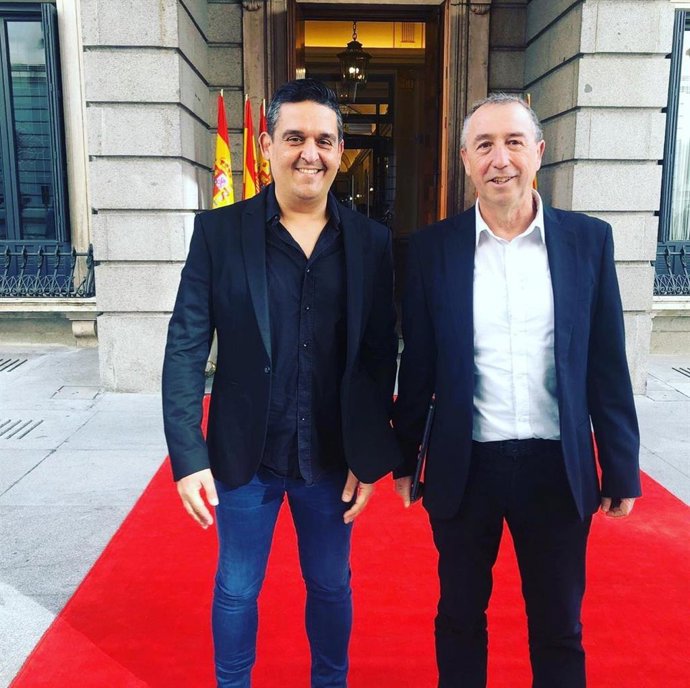 El diputado y el senador de Compromís, Joan Baldoví, y Carles Mulet