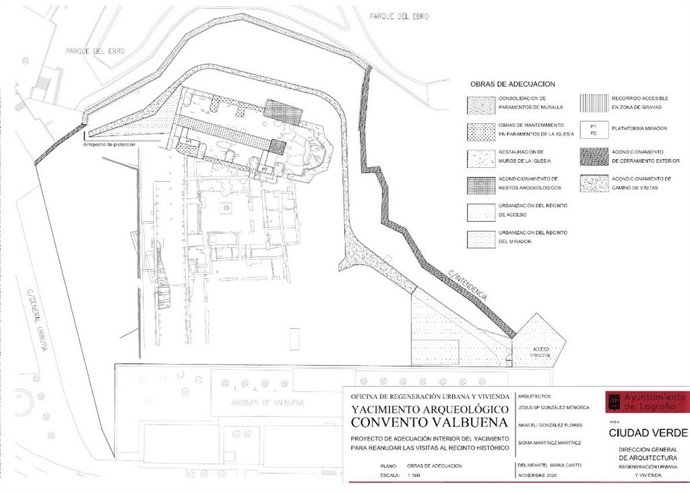 Proyecto de adecuación interior del yacimiento de Valbuena