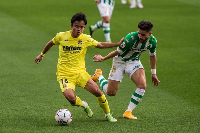 Kubo jugando con el Villarreal