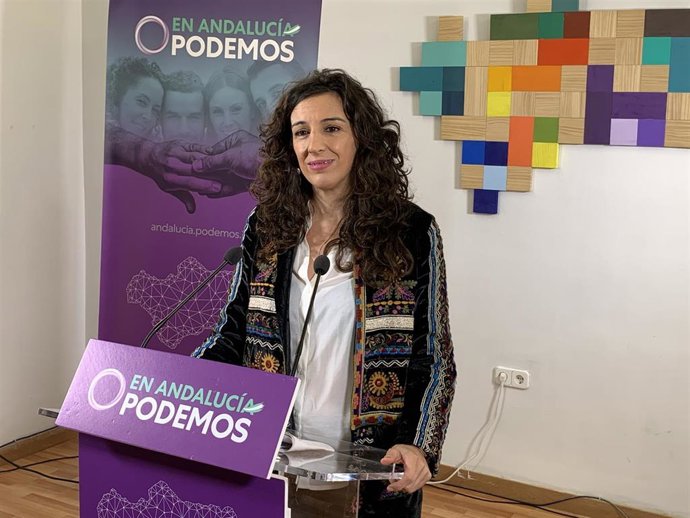 La secretaria de Servicios Públicos y coportavoz de Podemos Andalucía, Libertad Benítez, en una imagen de archivo.