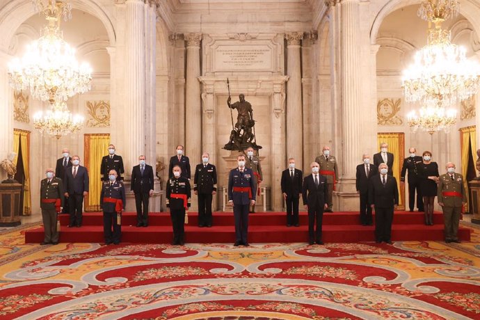 El Rey Felipe VI recibe en audiencia a los miembros de Eurodefense-España con motivo de su XXV aniversario
