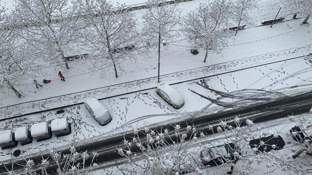 Nevadas registradas en Lleida a causa del temporal 'Filomena'