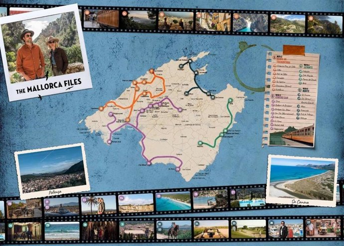 Movie Map de la serie de la BBC 'The Mallorca Files' editado por la Mallorca Film Commission.