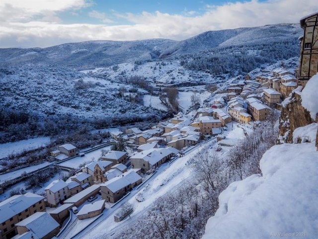 Nevada en Frías (Burgos)