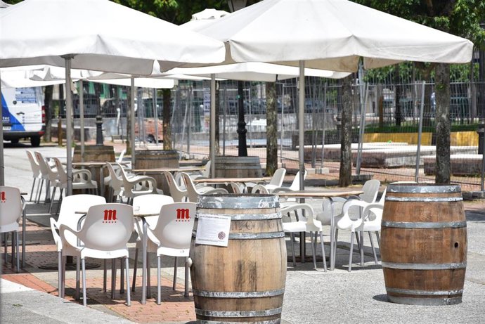 Terrazas de la hostelería. Foto de archivo.