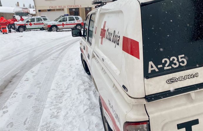 Dispositivo de Cruz Roja ante el temporal 'Filomena'