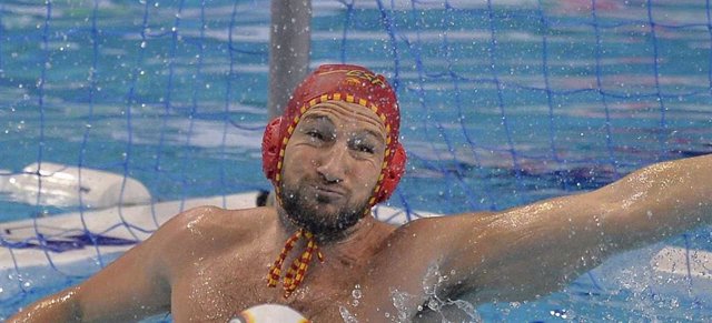 Daniel López Pinedo, portero de la selección española de waterpolo