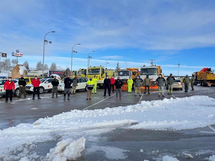 Operativo enviado a Madrid