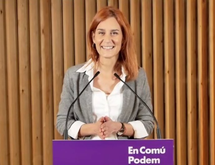 La candidata dels comuns a la Presidncia de la Generalitat, Jéssica Albiach.