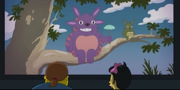1. El genial homenaje de Los Simpson a Mi vecino Totoro, obra maestra de Studio Ghibli y Hayao Miyazaki