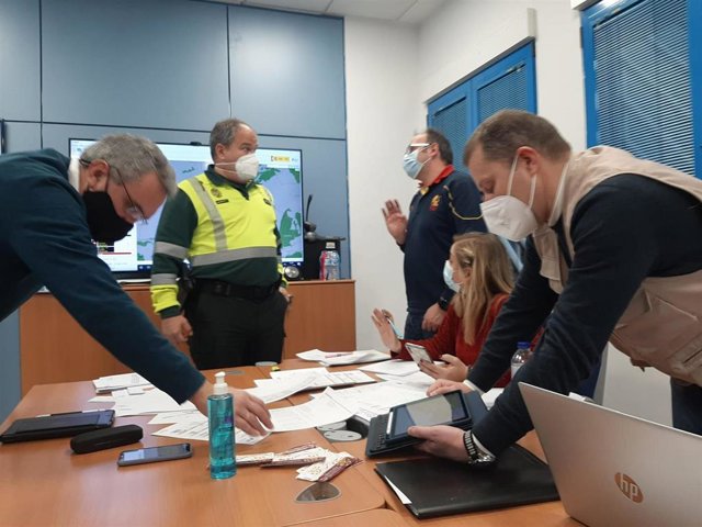 Izquierdo, en el Centro de Gestión de Tráfico de Valladolid.