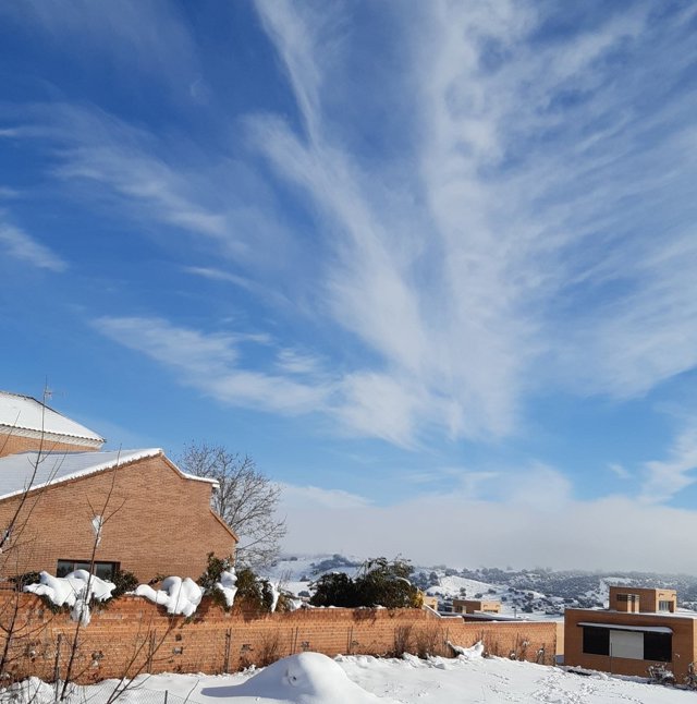 Cielo despejado tras la nieve en Toledo