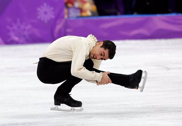 Javier Fernández en una actuació als Jocs Olímpics d'Hivern