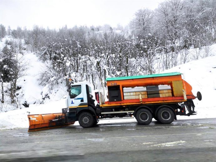 Autopista del Huerna. Nieve. Puertos. Temporal.