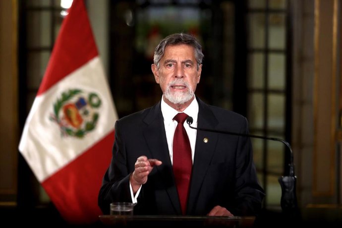 El presidente de Perú, Francisco Sagasti.