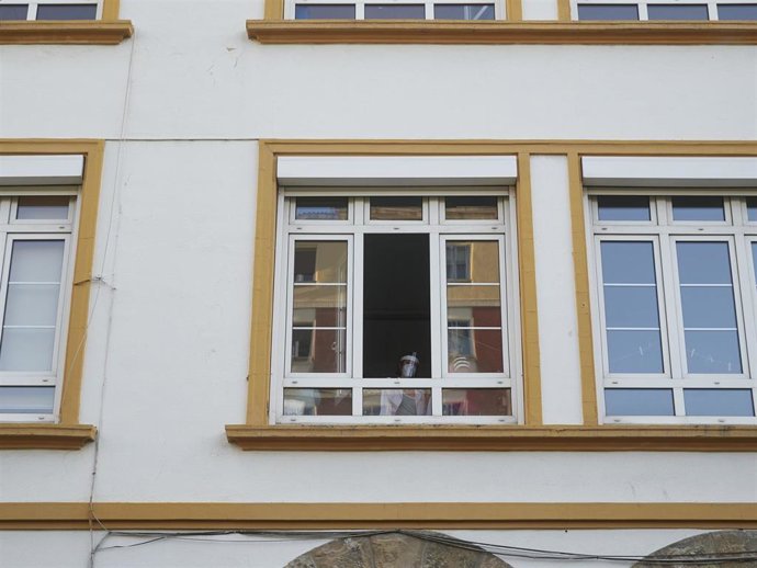 Ventanas de un colegio en una imagen de archivo.