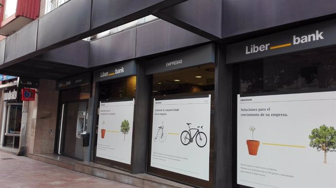 Oficina de Liberbank en Oviedo