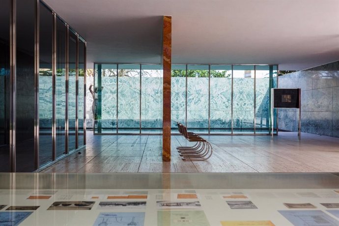 El Pabellón Mies van der Rohe de Barcelona, en una imagen de archivo.