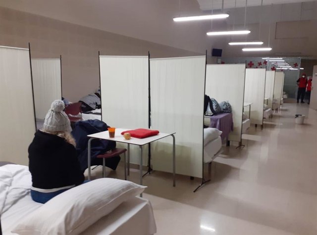 Imagen de recursos habilitados por el Ayuntamiento de València ante la ola de frío. Centro de Emergencias Climáticas. 