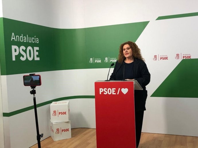 Araceli Maese en rueda de prensa