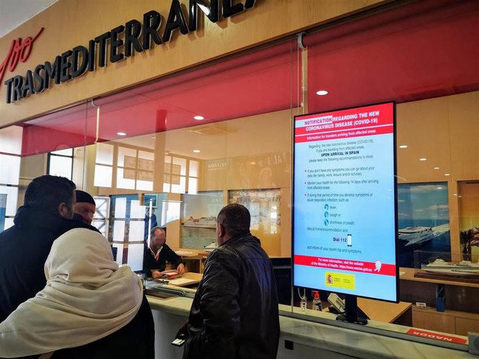 Terminal de pasajeros del puerto de Almería en marzo