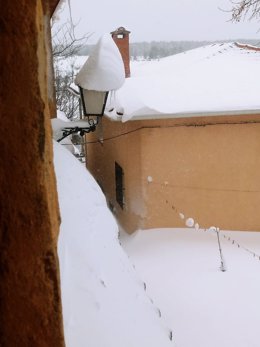 Nieve en Carrascosa de la Sierra